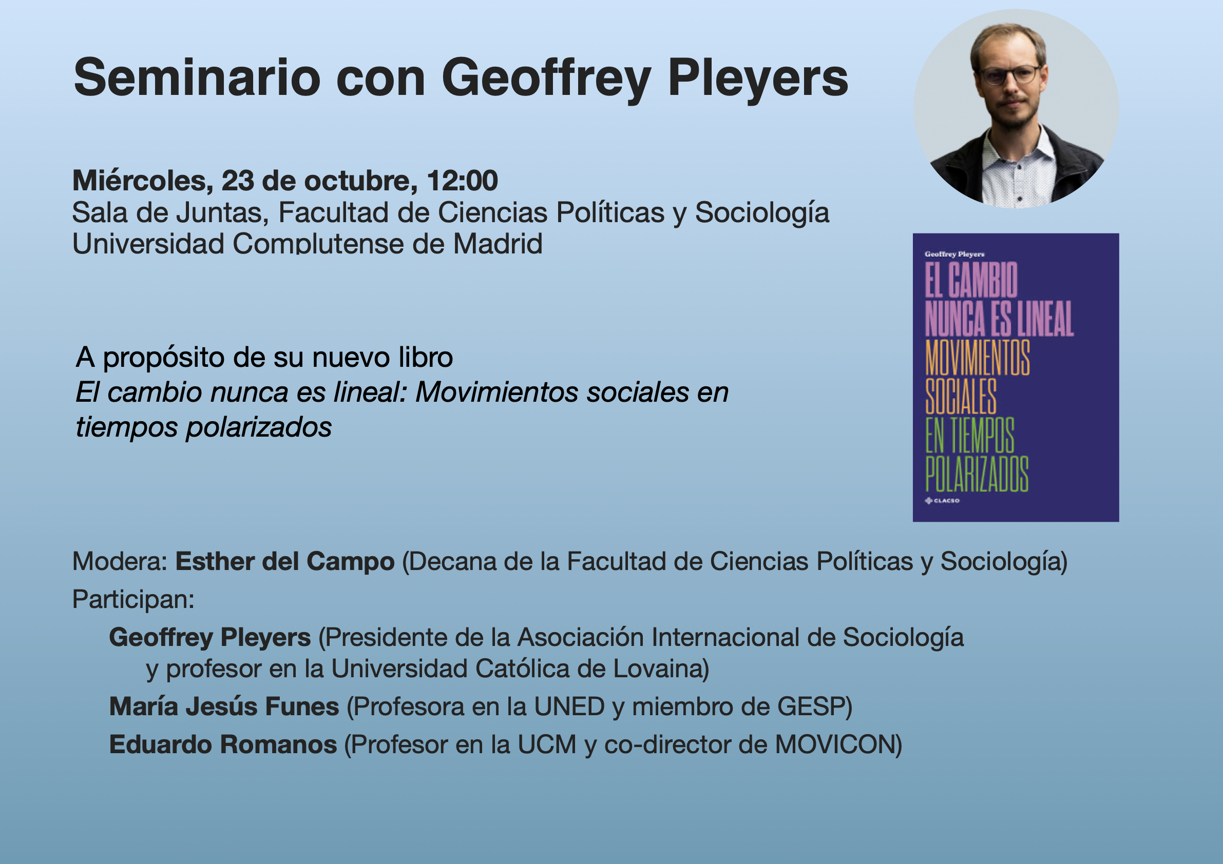 Seminario con Geoffrey Pleyers 